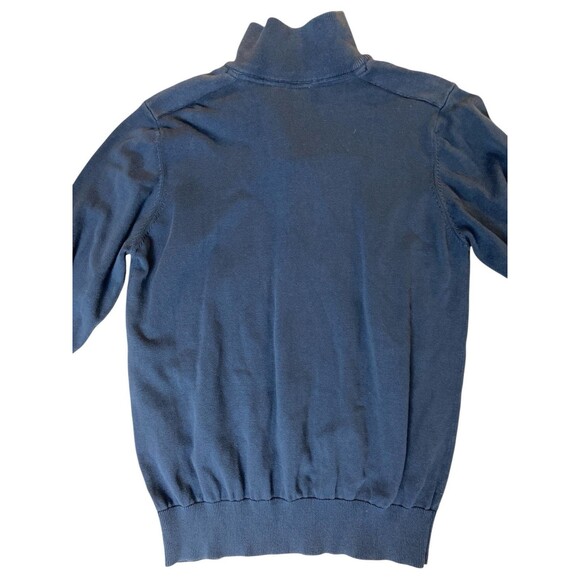 Oscar de la Renta Men’s Sweater XL Blue Half Zip Pullover Cotton Knit Casual - Picture 5 of 7